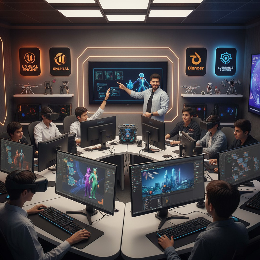 آموزش برنامه نویسی و بازی سازی در کرمان